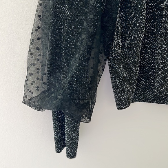 Detailed Black Blouse - Picture 2 of 3